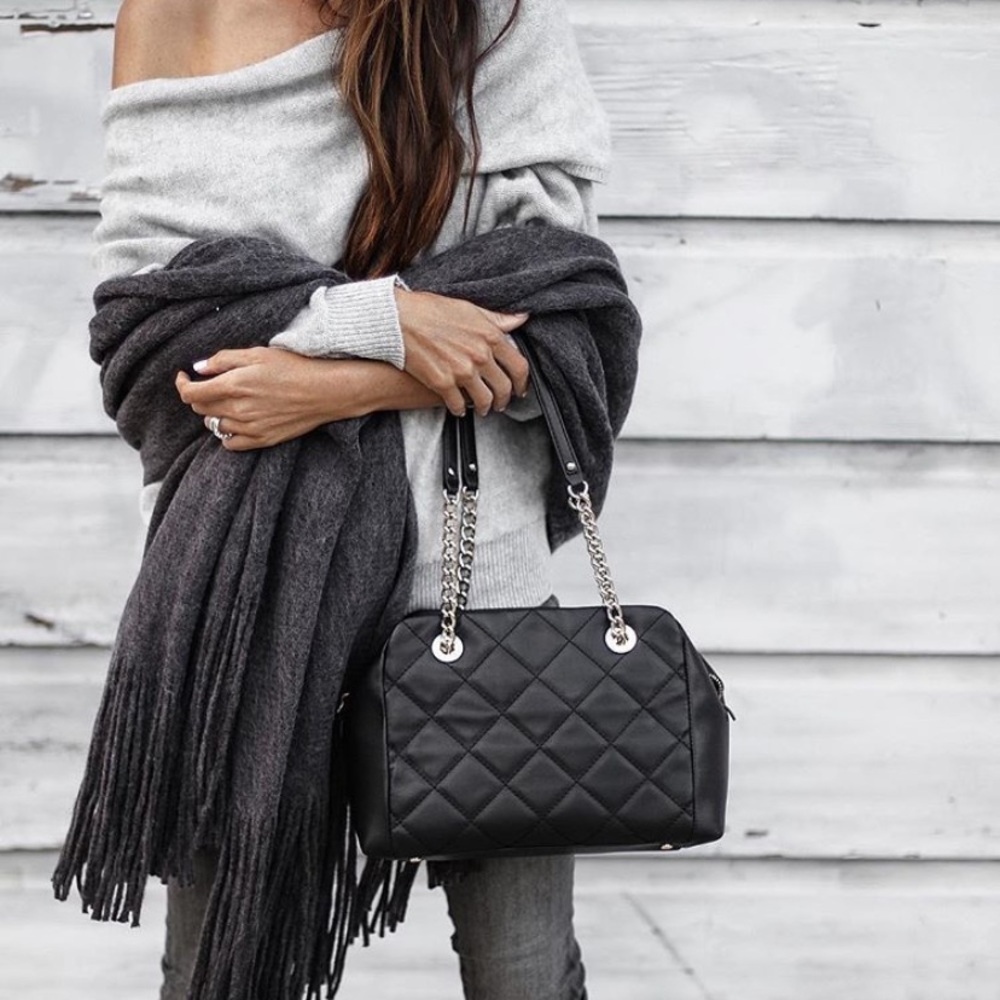 Free People Kolby Brushed Scarf Gray